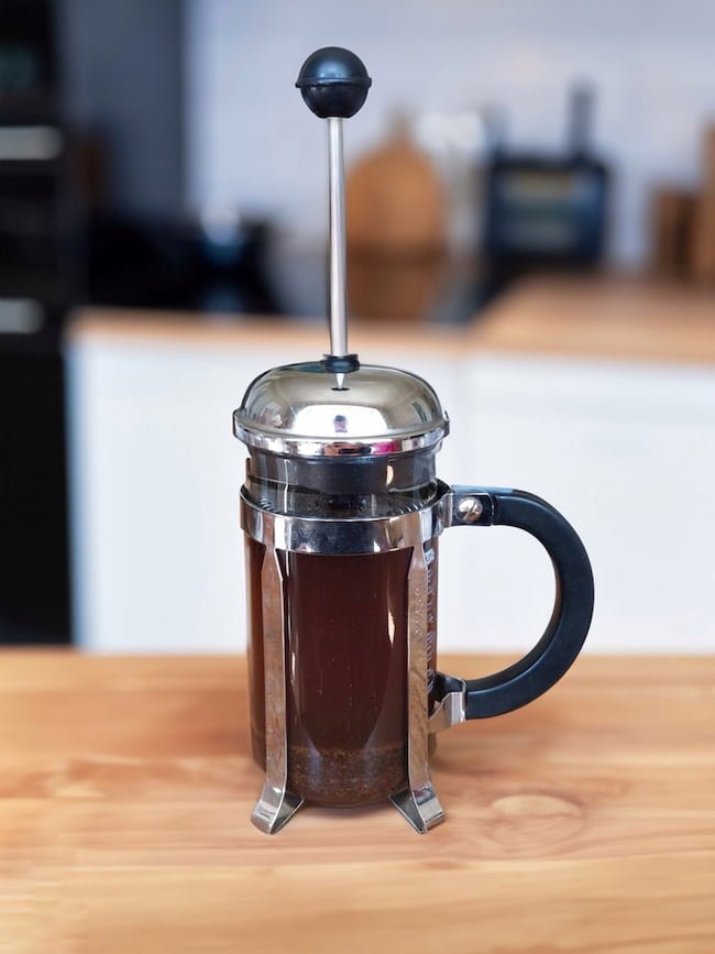 No coffee maker, but there is a french press and they provide