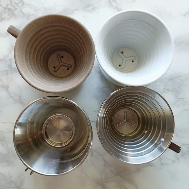 kalita wave 4 models next to each other seen from the upside