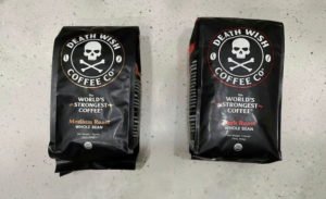 Death wish coffee two bags medium and dark roast