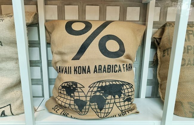 coffee bag from % Arabica company