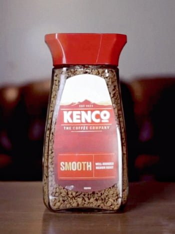 Kenco Smooth on table 