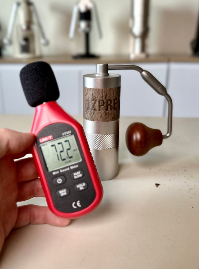 1zpresso q2 and decibel meter